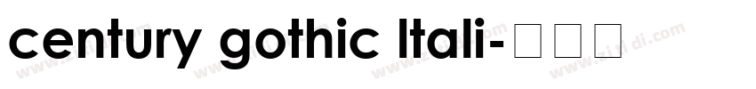 century gothic ltali字体转换